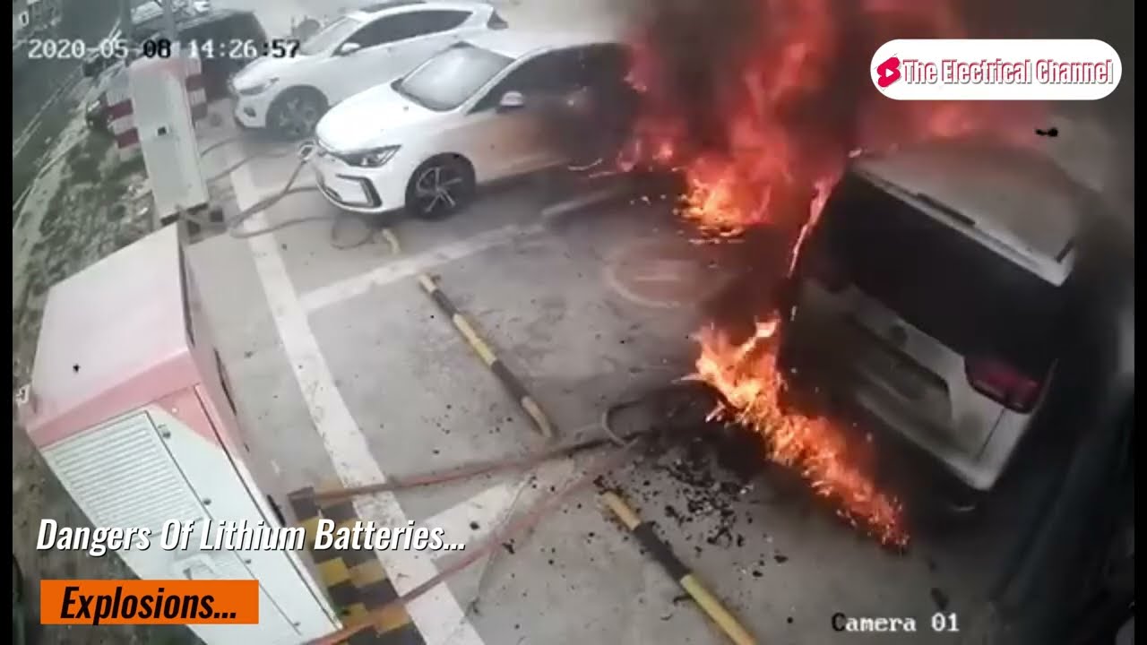 Lithium Battery Explosion Compilation....