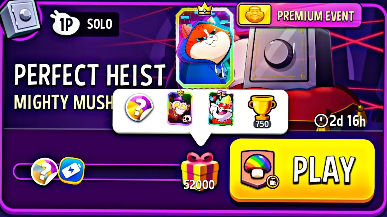 New Legendary Booster | Mighty Mushrooms Solo Challenge Perfect Heist| Match Masters