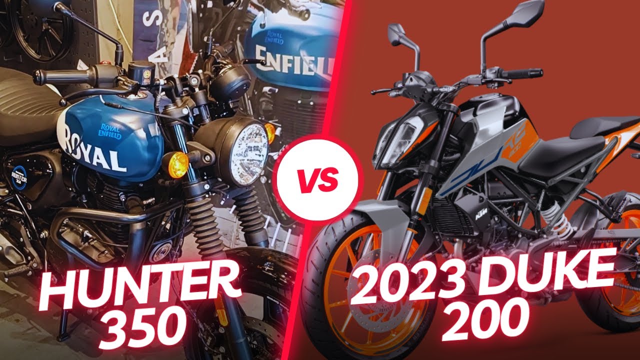 Royal Enfield Hunter 350 VS KTM Duke 200 || Royal Enfield VS KTM