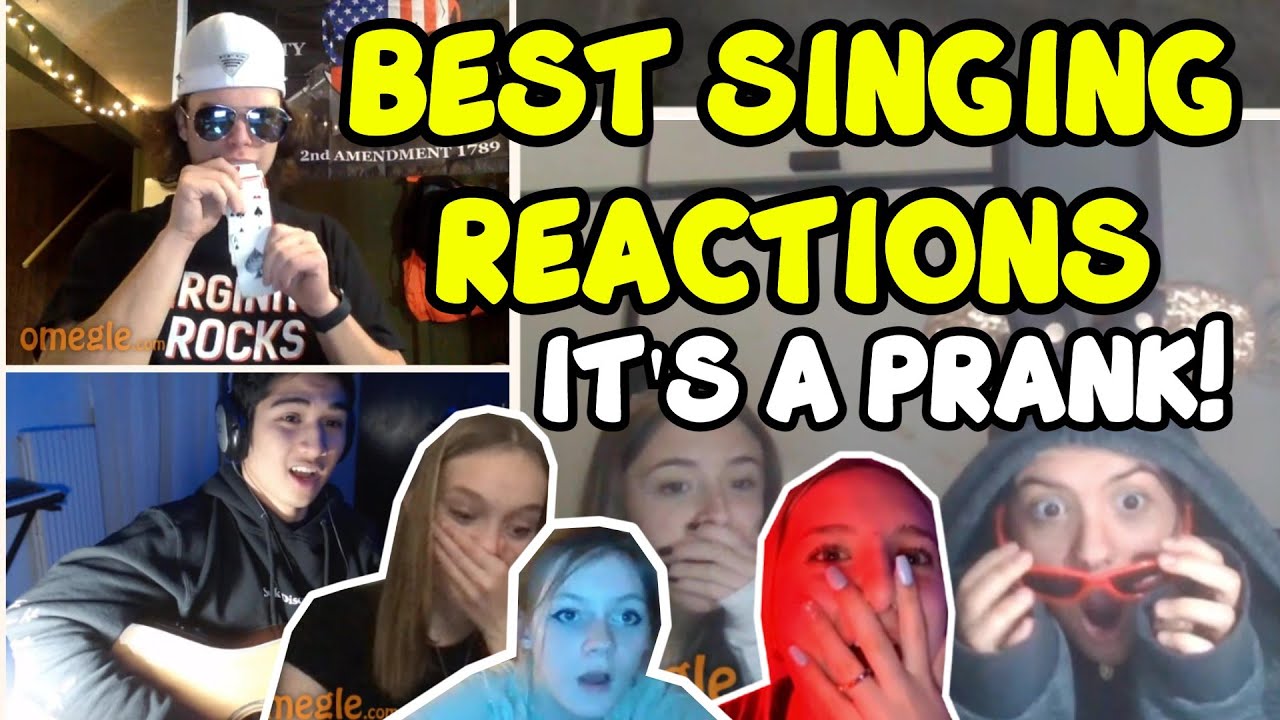 SINGING REACTIONS on OMEGLE FUNNY JOKES