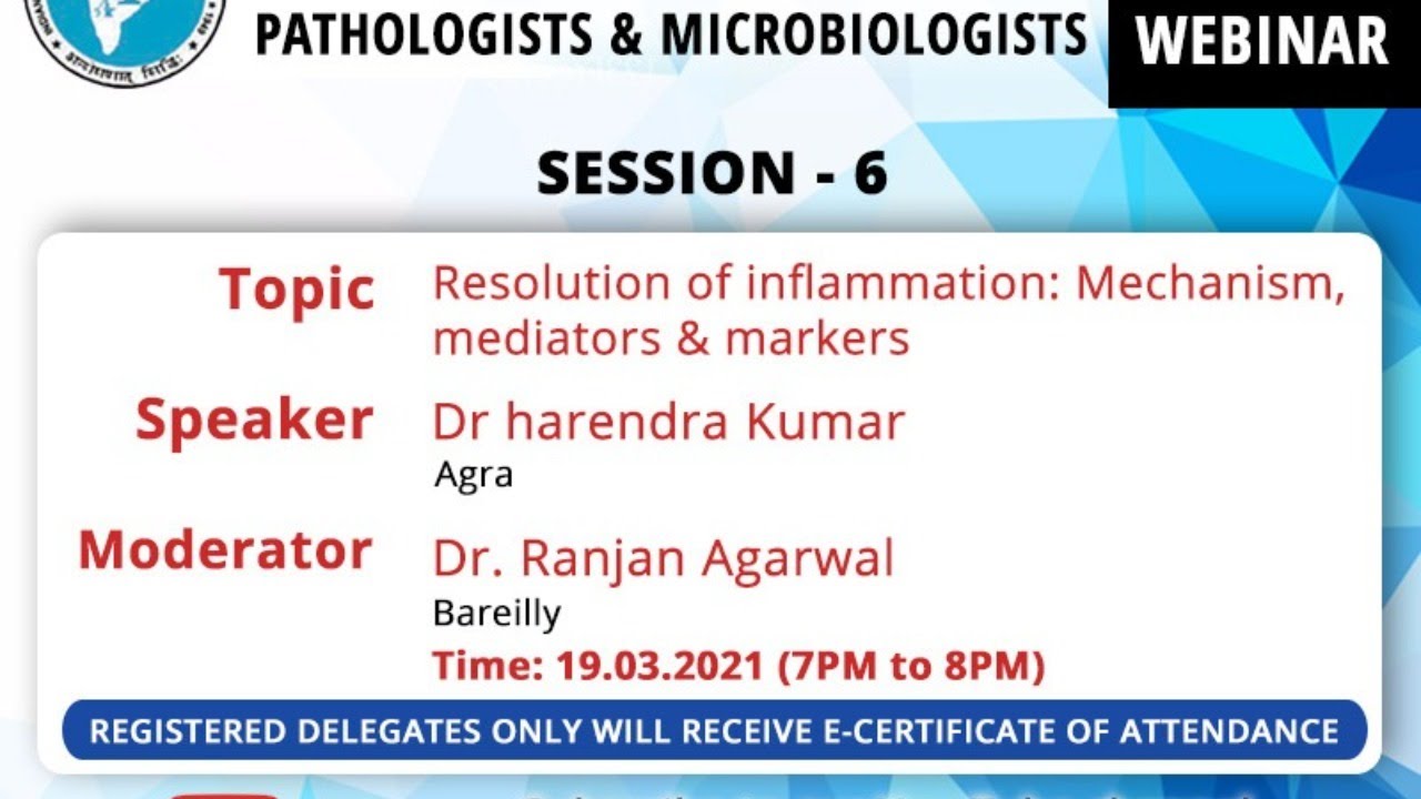 Resolution of inflammation: Mechanism, mediators & markers