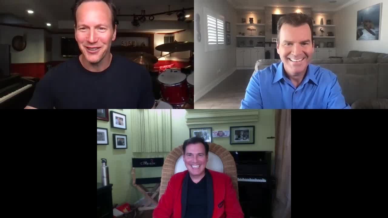 Power goes out during interview with Patrick and Paul Wilson about 'The Conjuring: The Devil Made Me