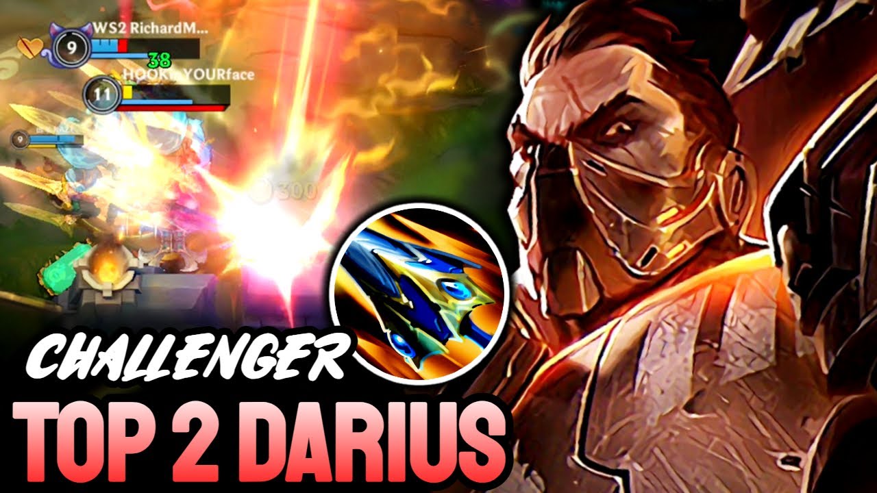 WILD RIFT  DARIUS  - TOP 2 DARIUS GAMEPLAY - CHALLENGER RANKED
