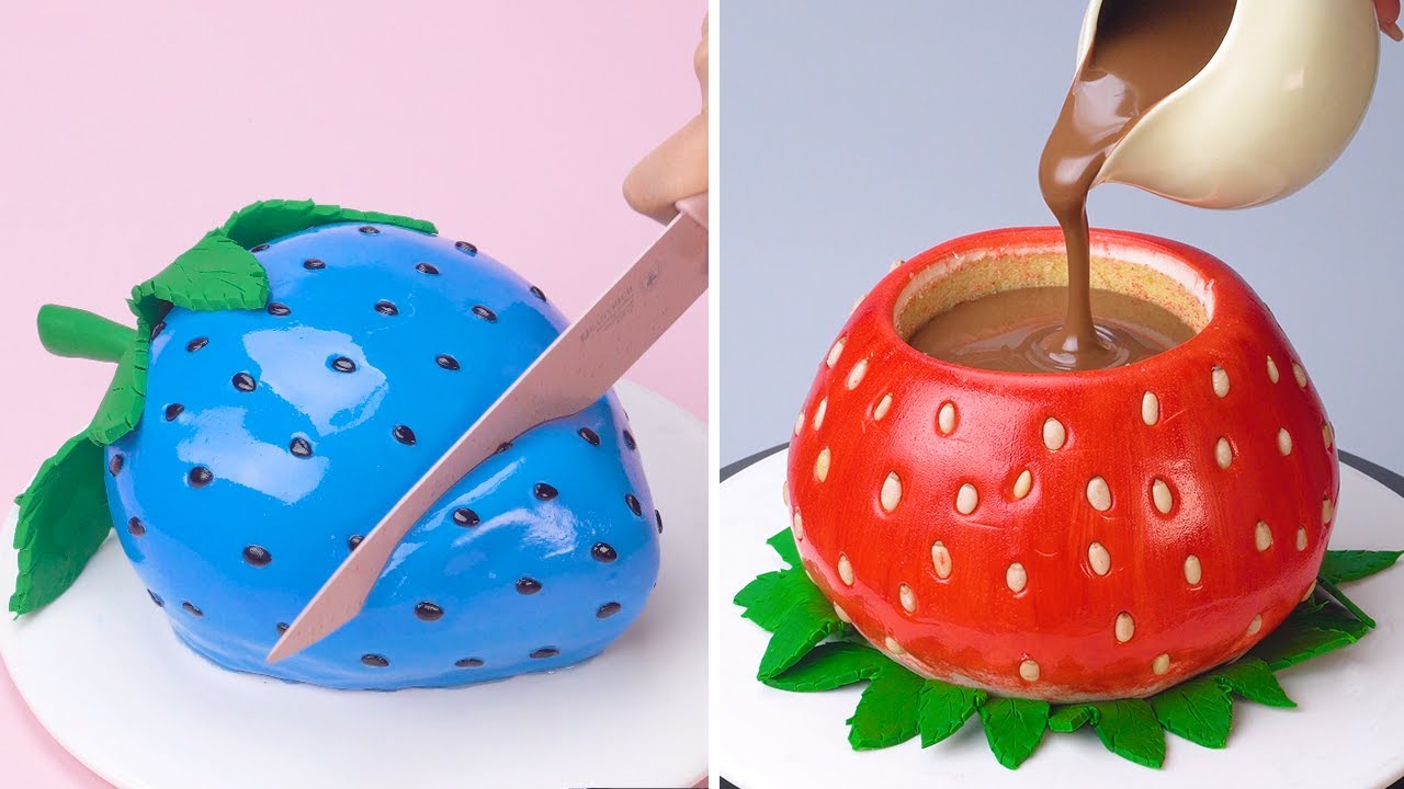 🍓Tantangan Hias Kue & Hack Dapur oleh Cake Indonesian 🍓 Resep Kue Buah Fondant 🍓