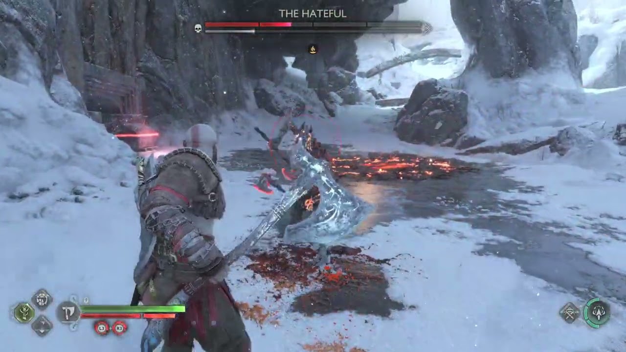 The Hateful (Midgard) [GMGOW Difficulty ]  [Red Skull Health bar] - God of War Ragnarok