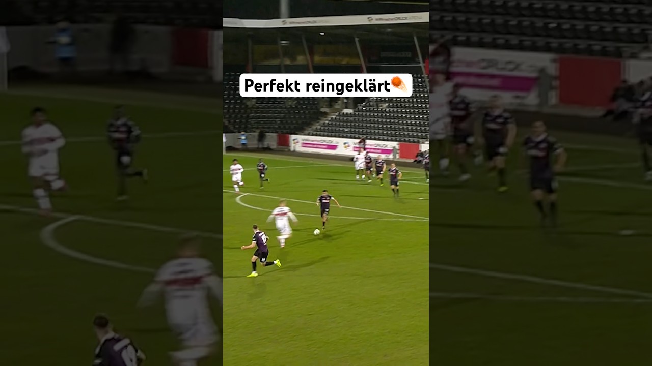 &bdquo;Nach vorne verteidigen&ldquo; zu ernst genommen😅 #vfb #dritteliga