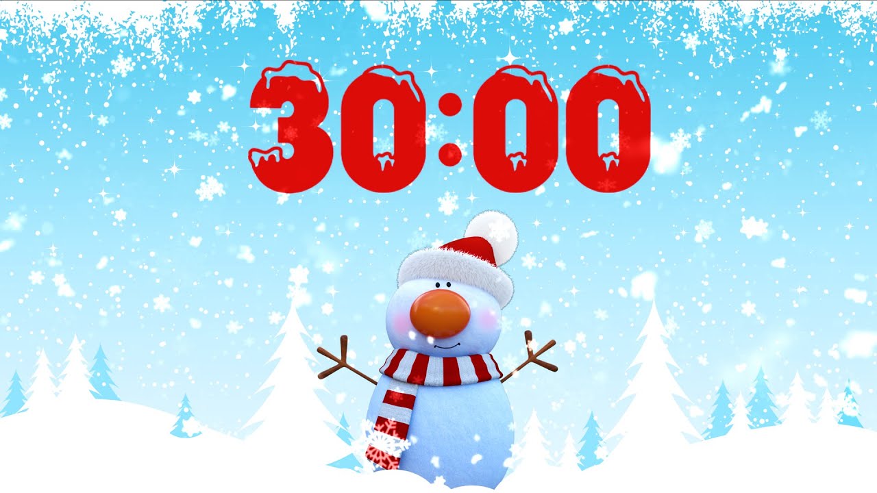30 Minute Snowman Winter Timer ☃️❄️🎄
