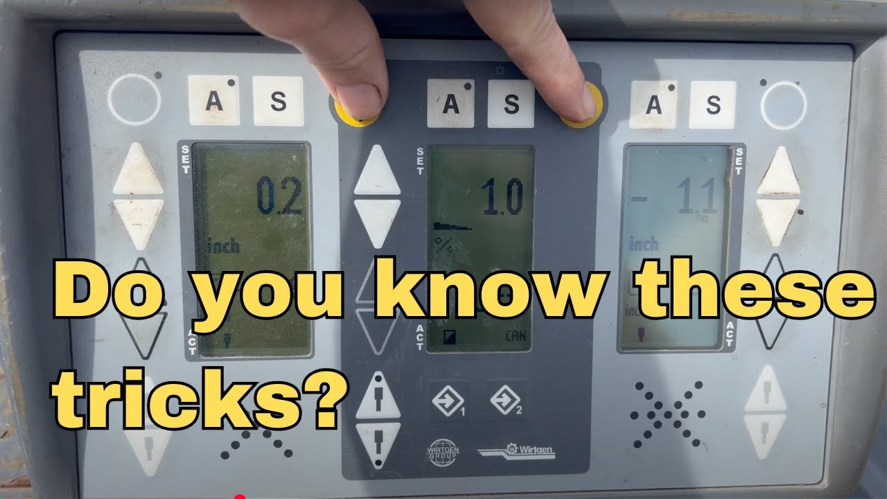 Wirtgen I model level pro grade control tips and tricks I bet you didn't know