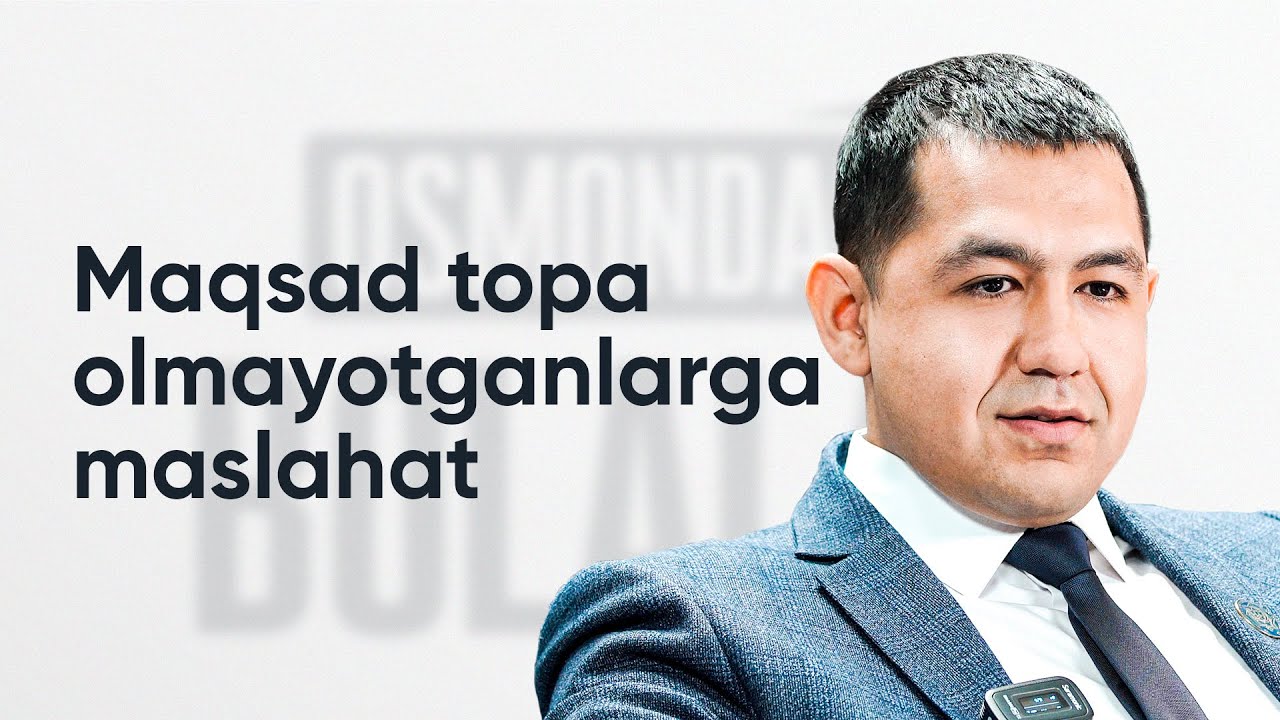 Maqsad topa olmayotganlarga maslahat