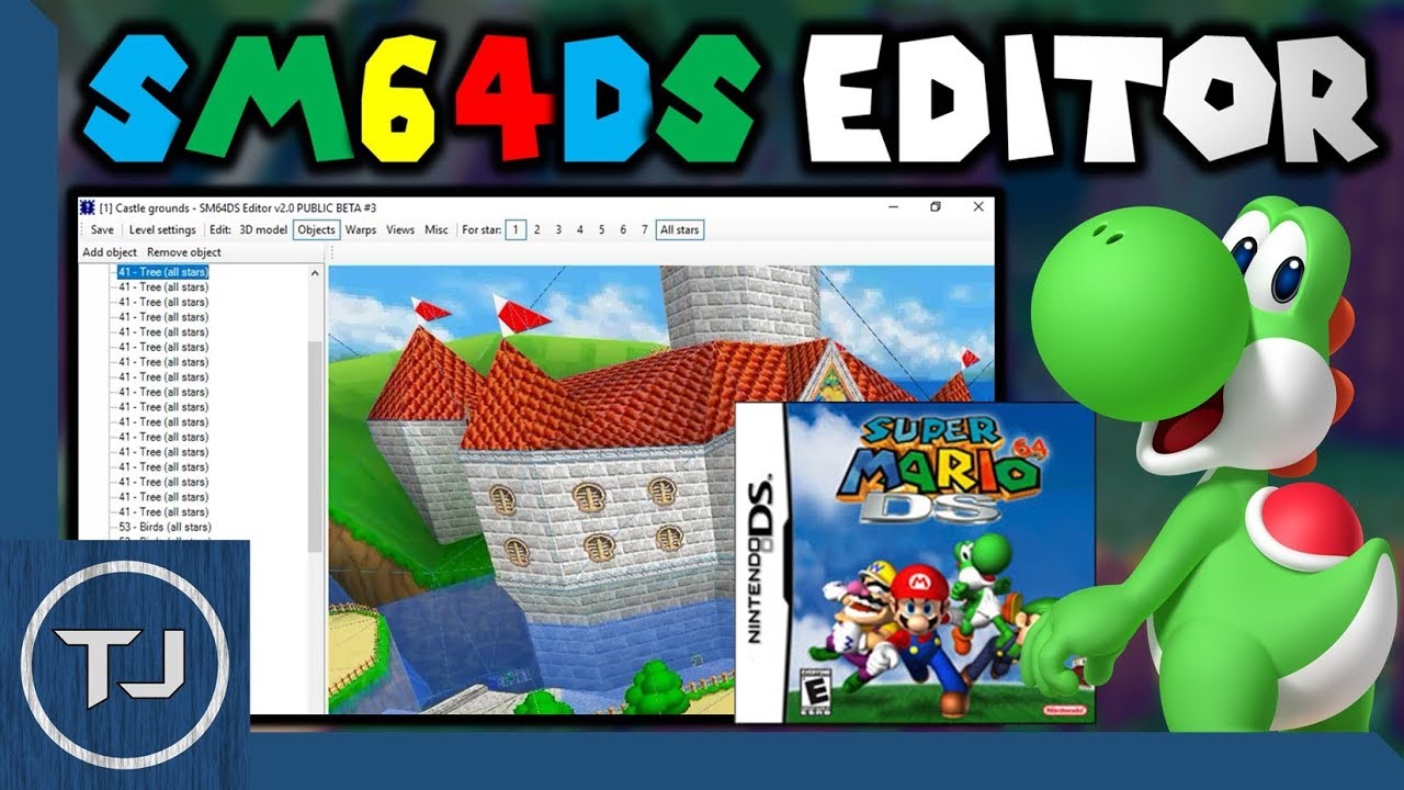 Как использовать редактор Super Mario 64 DS! (Работает на карте R4)