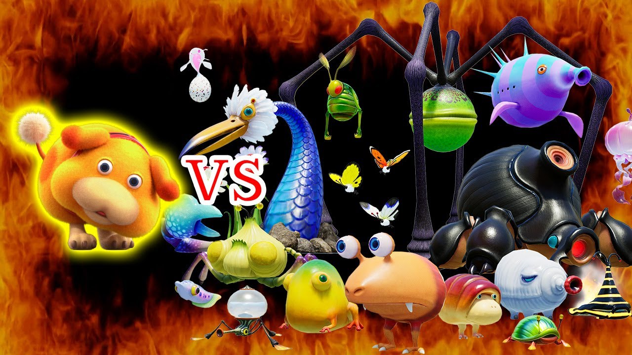 チート級オッチンvs原生生物！ランキングTOP10　カミツキ回数が多かった生物は誰だっ！？【ピクミン4】