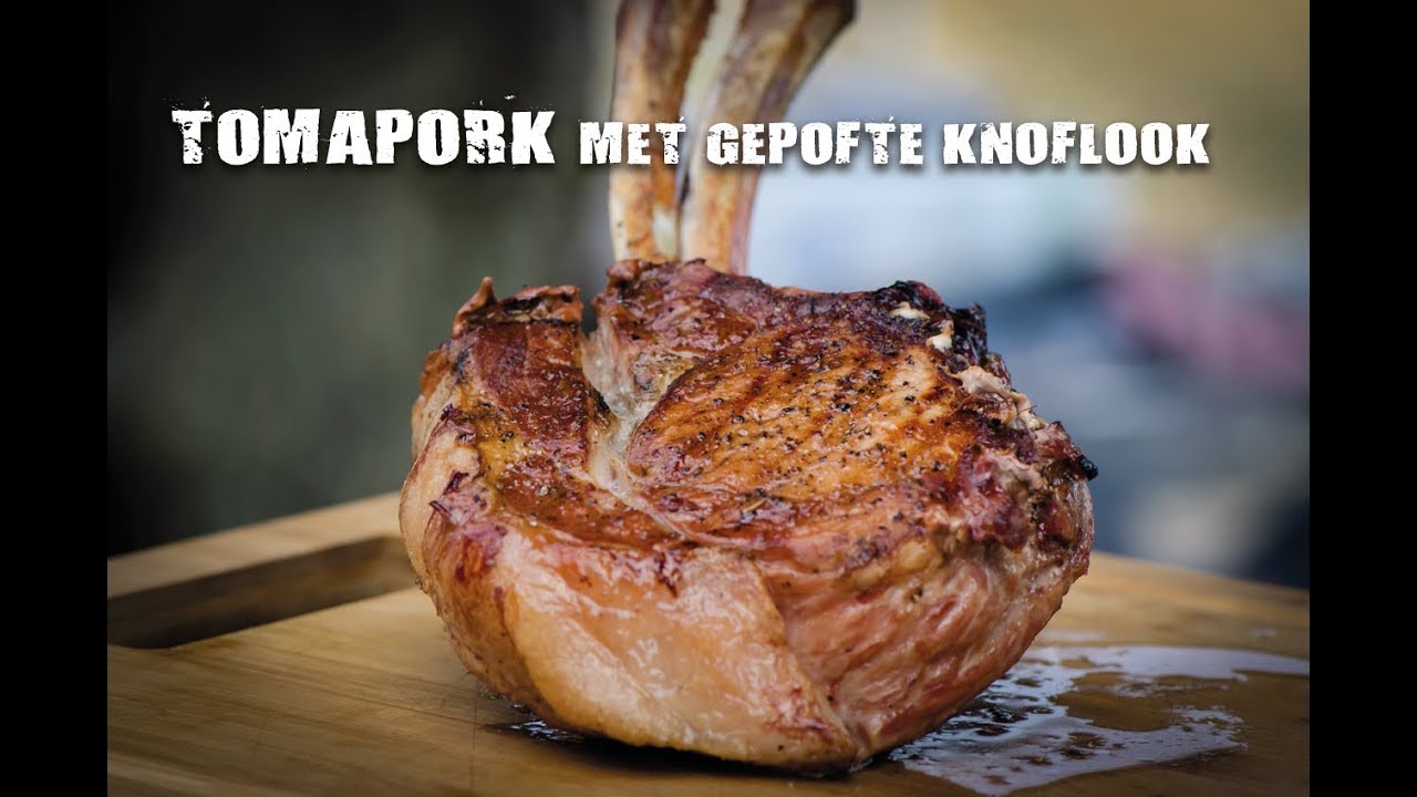 Tomapork met gepofte knoflook | Fire&Food TV