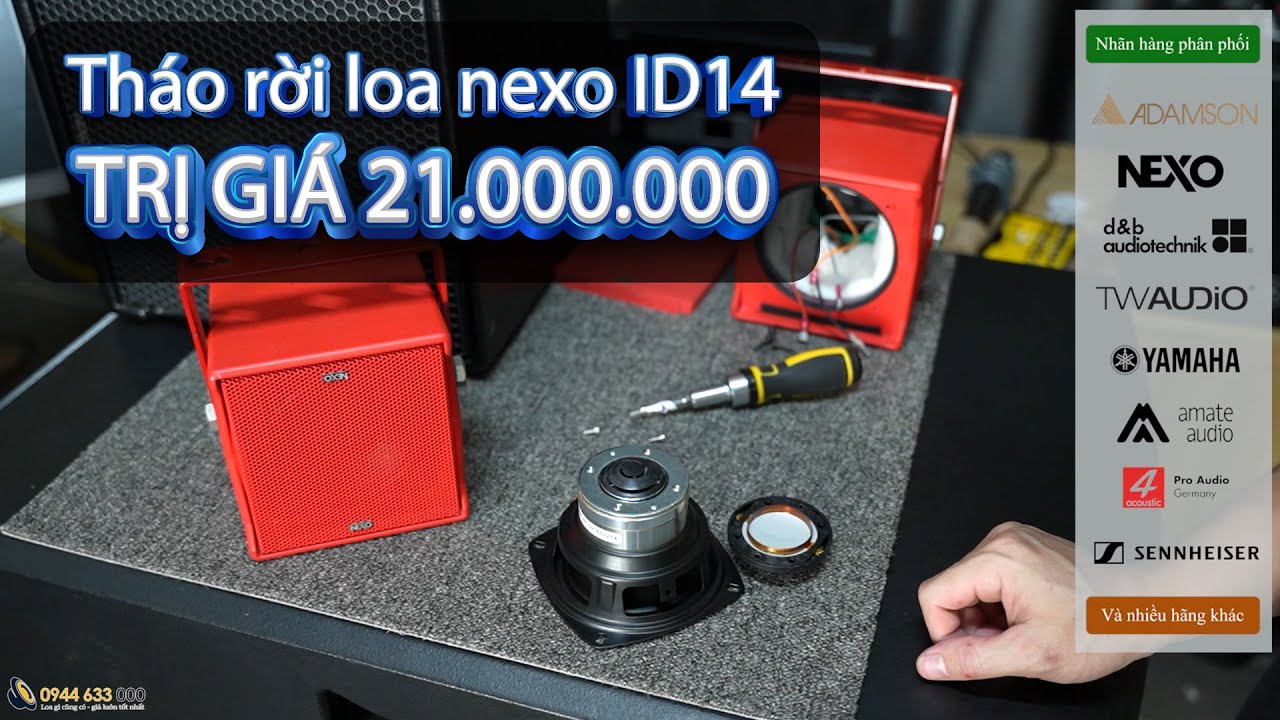 Mổ Bụng Loa Nexo ID14 Trị Giá 21 triệu / chiếc - Hoàn thiện đáng tiền
