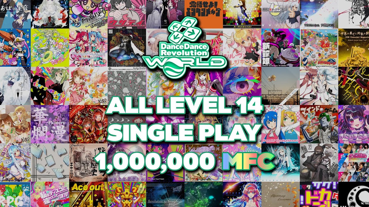 MARVELOUS FULL COMBO ON ALL SINGLE PLAY 14 IN DDR WORLD!!!