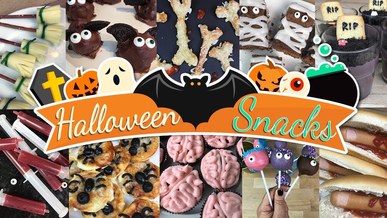 10 einfache GRUSELIGE👻 🎃 HALLOWEEN Party Snacks | DIANA DIAMANTA
