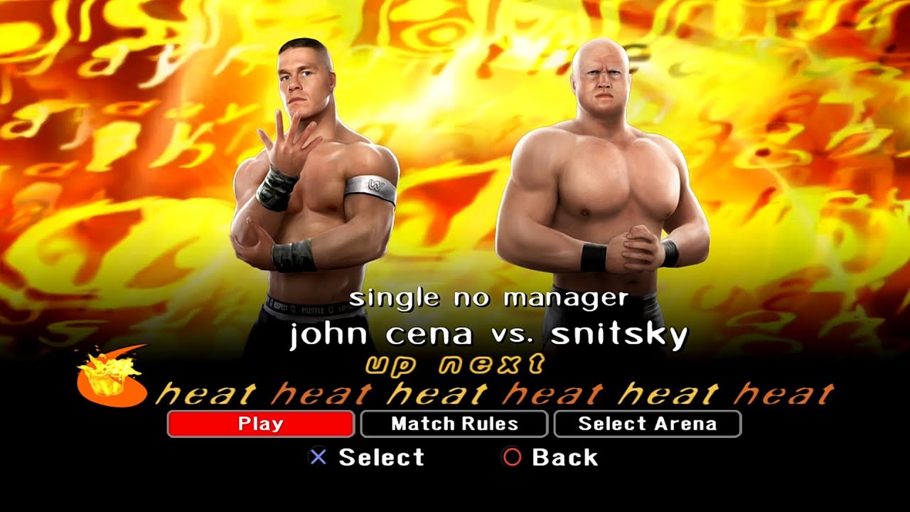 WWE SmackDown VS Raw 2008 PS3 - John Cena VS Snitsky [2K][mClassic]