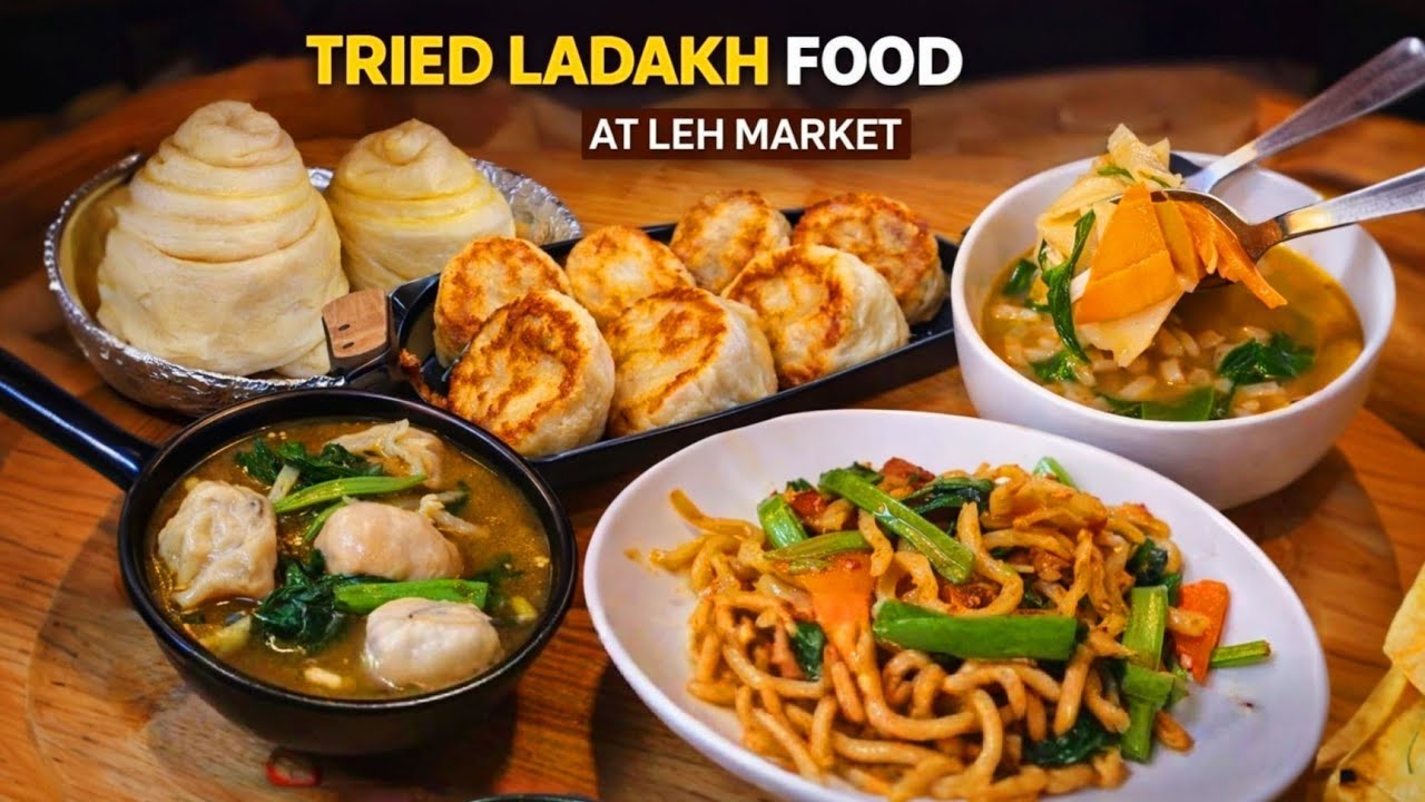 Leh market food|Ladakh street food|Street food India|Ladakh food vlog|Leh market