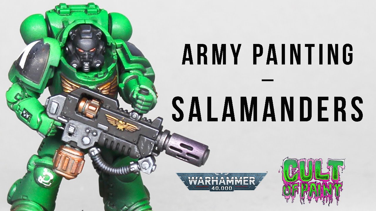 How to Paint SALAMANDERS Space Marines for your Warhammer 40k armies.