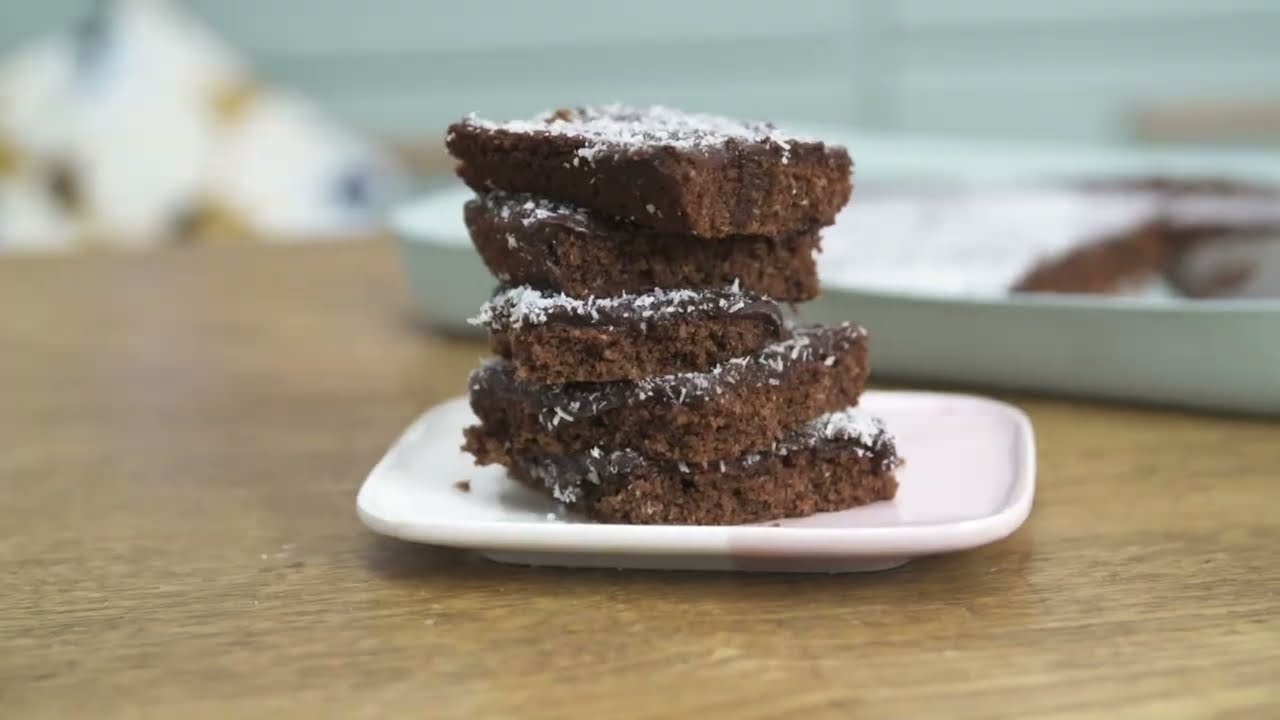 Charlotte Ree Chocolate Coconut Slice