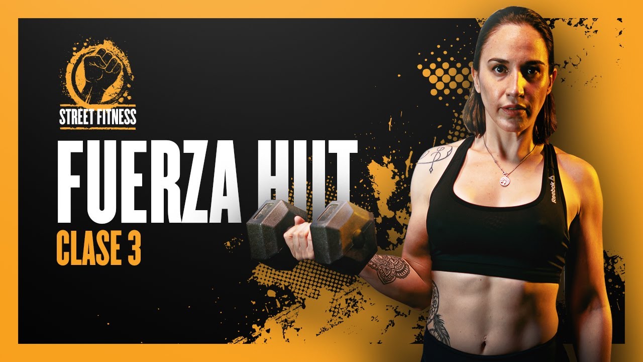 👉 Ejercicios de FUERZA en CASA. Clase Completa de Fuerza Hiit 💪 con Montserrat Lagos.