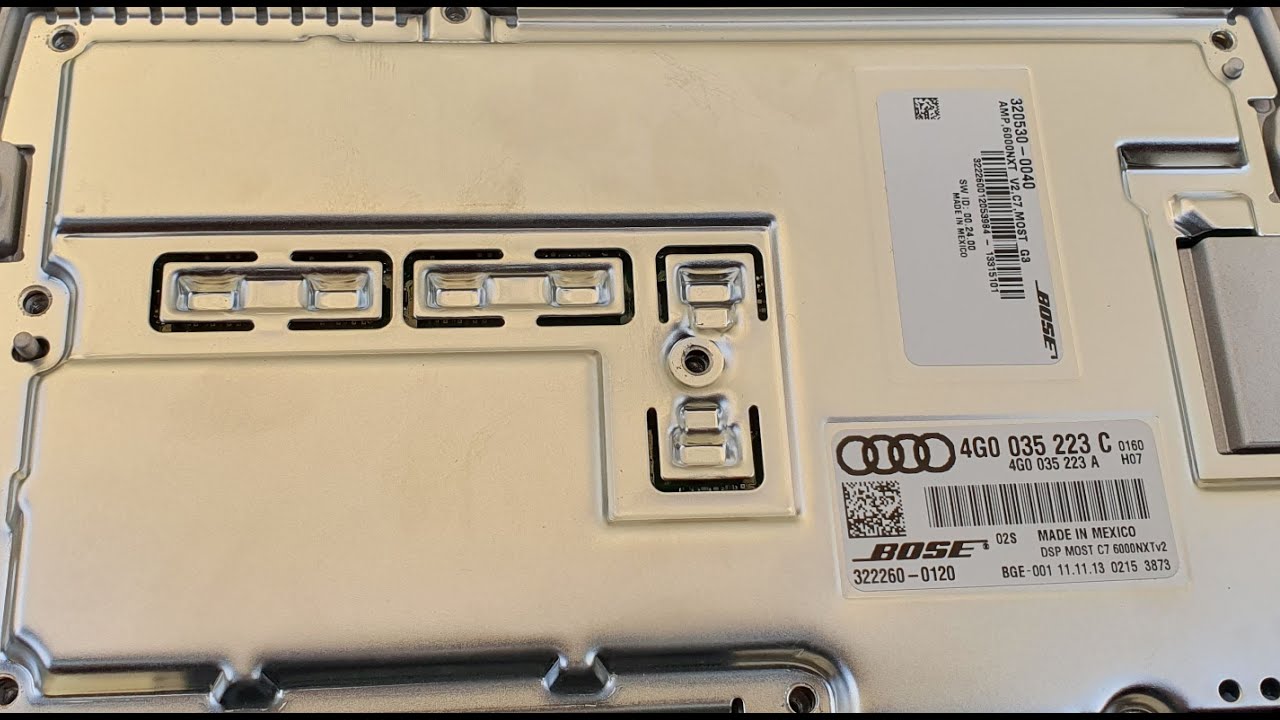4G0035223 MMI Ausfall? Tonausfall? Reparatur Audi Verstärker Service 👍 Geld gespart!
