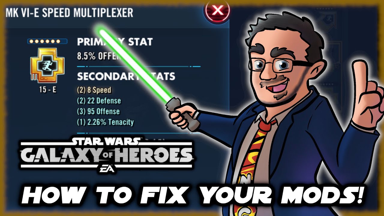 Step by Step Instructions to FIX YOUR MODS in Star Wars Galaxy of Heroes!