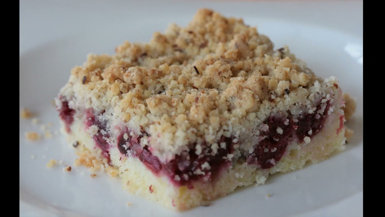 einfacher Streuselkuchen mit Obst und Hefeteig (deutscher Untertitel) | x - beliebige Rezepte