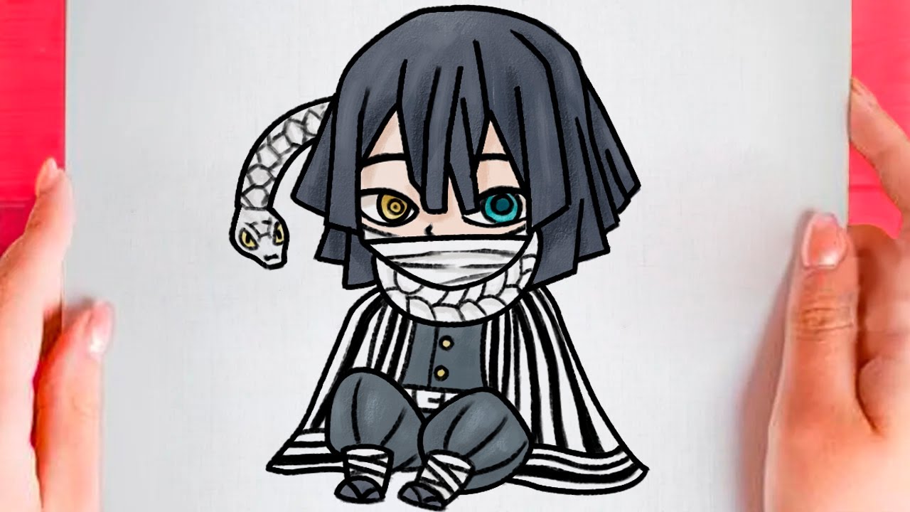How to draw Iguro Obanai step by step - Demon Slayer - Kimetsu no Yaiba