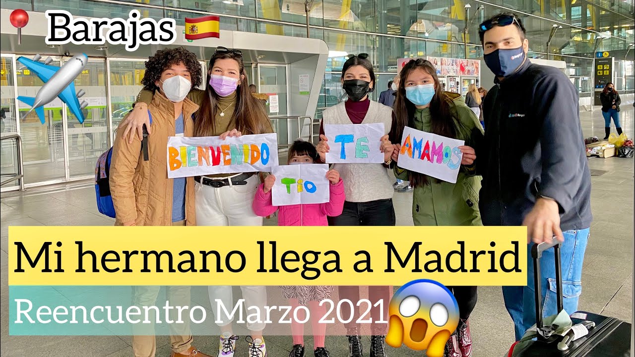 REENCUENTRO de VENEZOLANOS en MADRID 🇪🇸 MARZO 2021 | Aeropuerto Internacional Barajas 3 años después