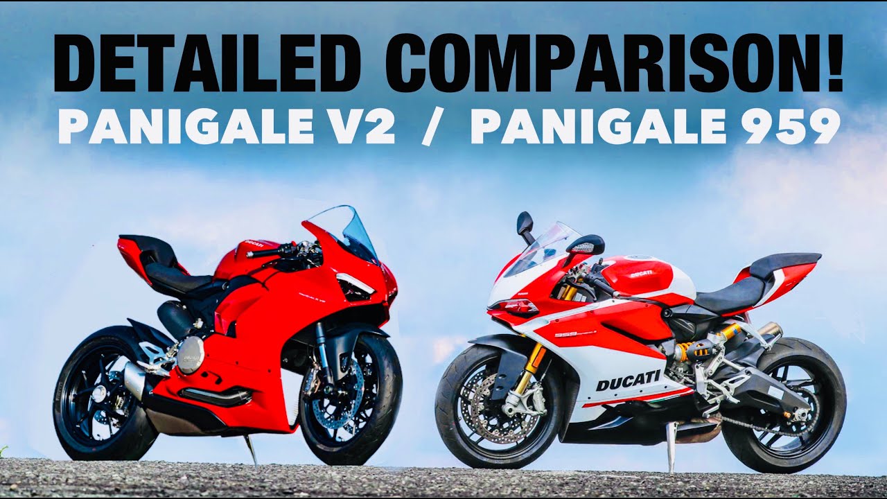Ducati Panigale V2 -VS- Ducati Panigale 959 Comparison (Complete Walkaround!)