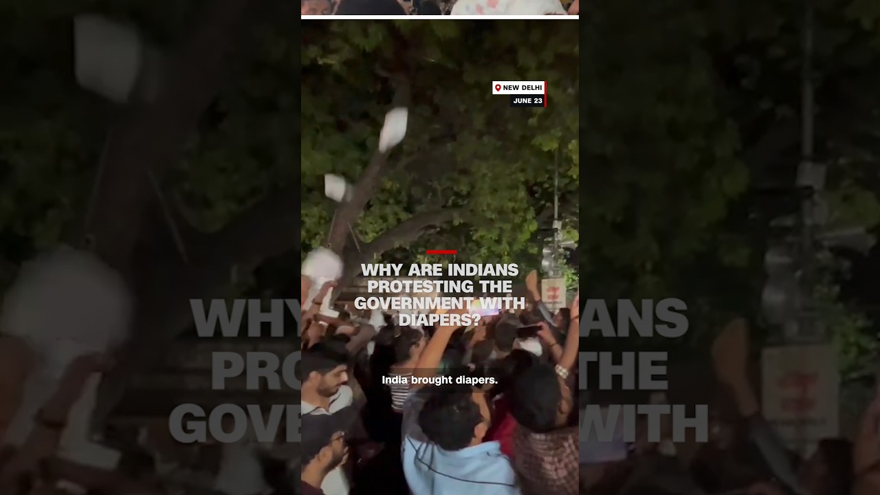 Why are Indians protesting the government with diapers?