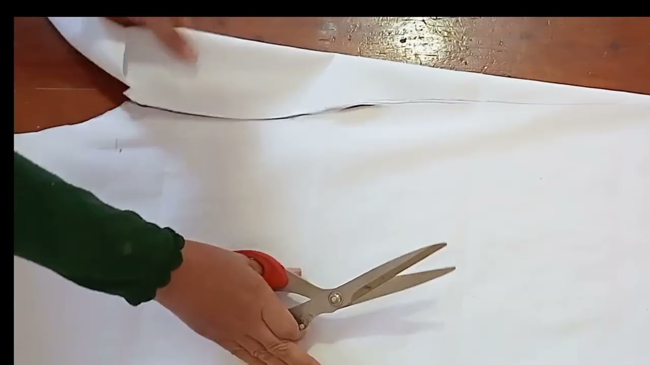 تفصيل مئزر  (طابلية) لطور الثانوي بطريقة بسيطة وسهلة بالتفصيل 🤗 👌