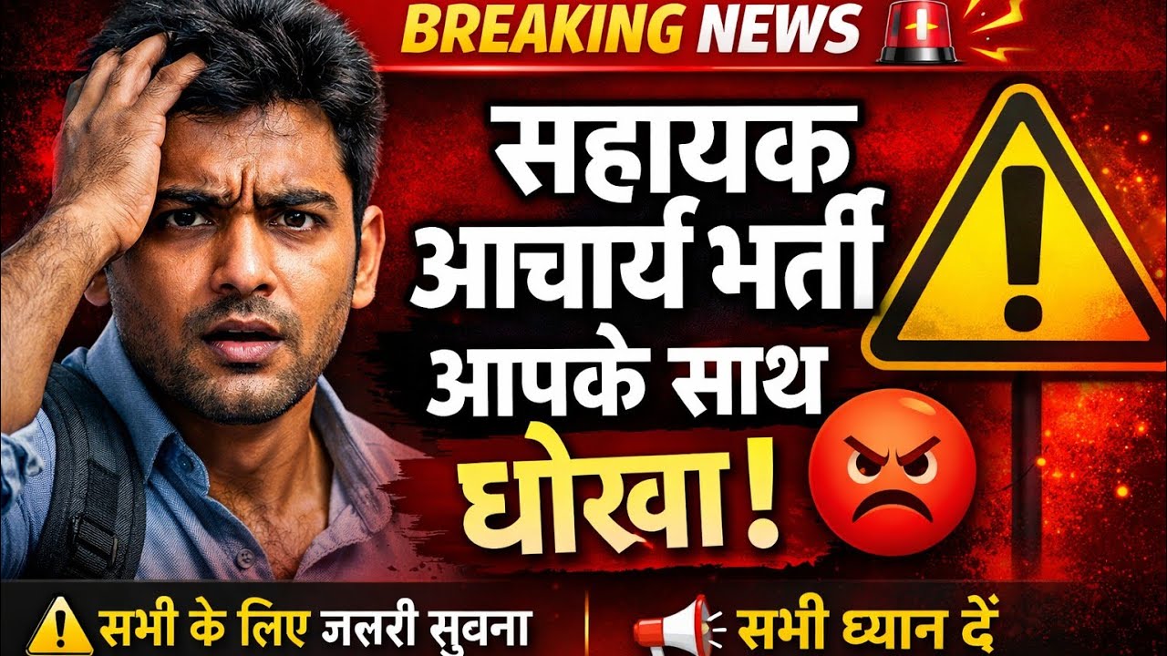 सहायक आचार्य भर्ती छात्रों के साथ धोखा रिजल्ट के साथ और पारा शिक्षक के लिए जरूरी संदेश सभी ध्यान से