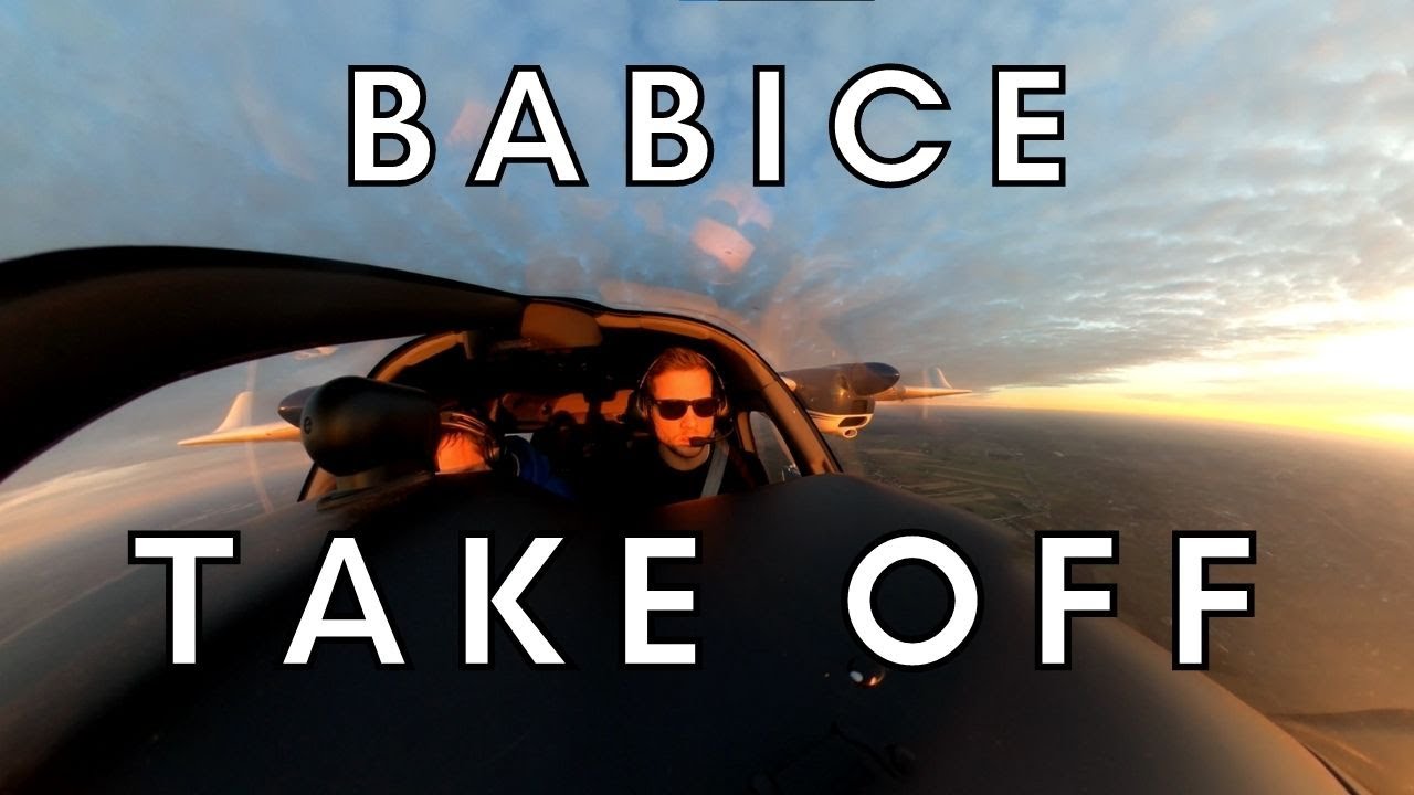 Tecnam P2006T - take off from Warsaw-Babice 1/4