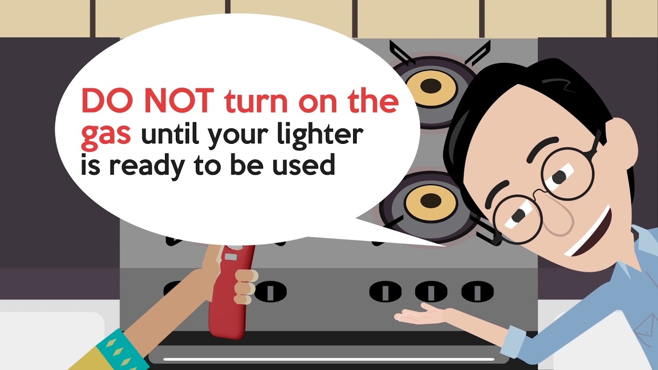 Safety at Home: Use a gas stove properly