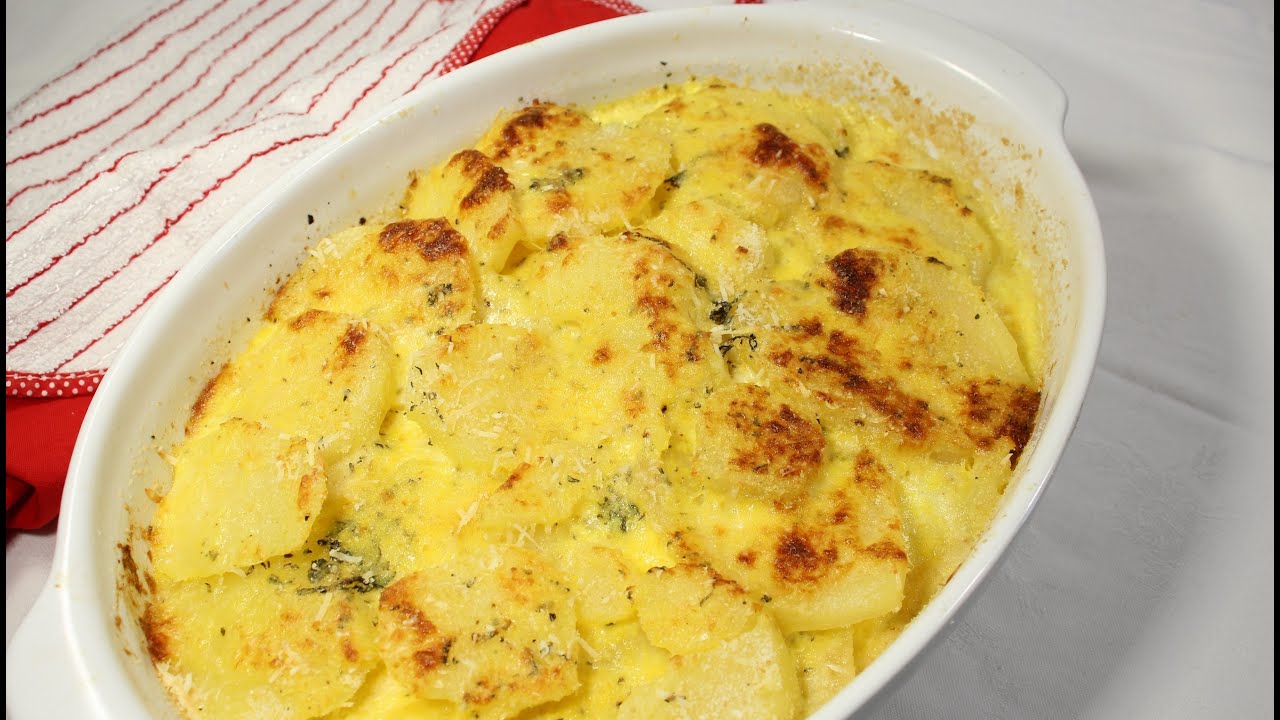 GRATIN DI PATATE E MOZZARELLA || GATEAU DI PATATE RICETTA