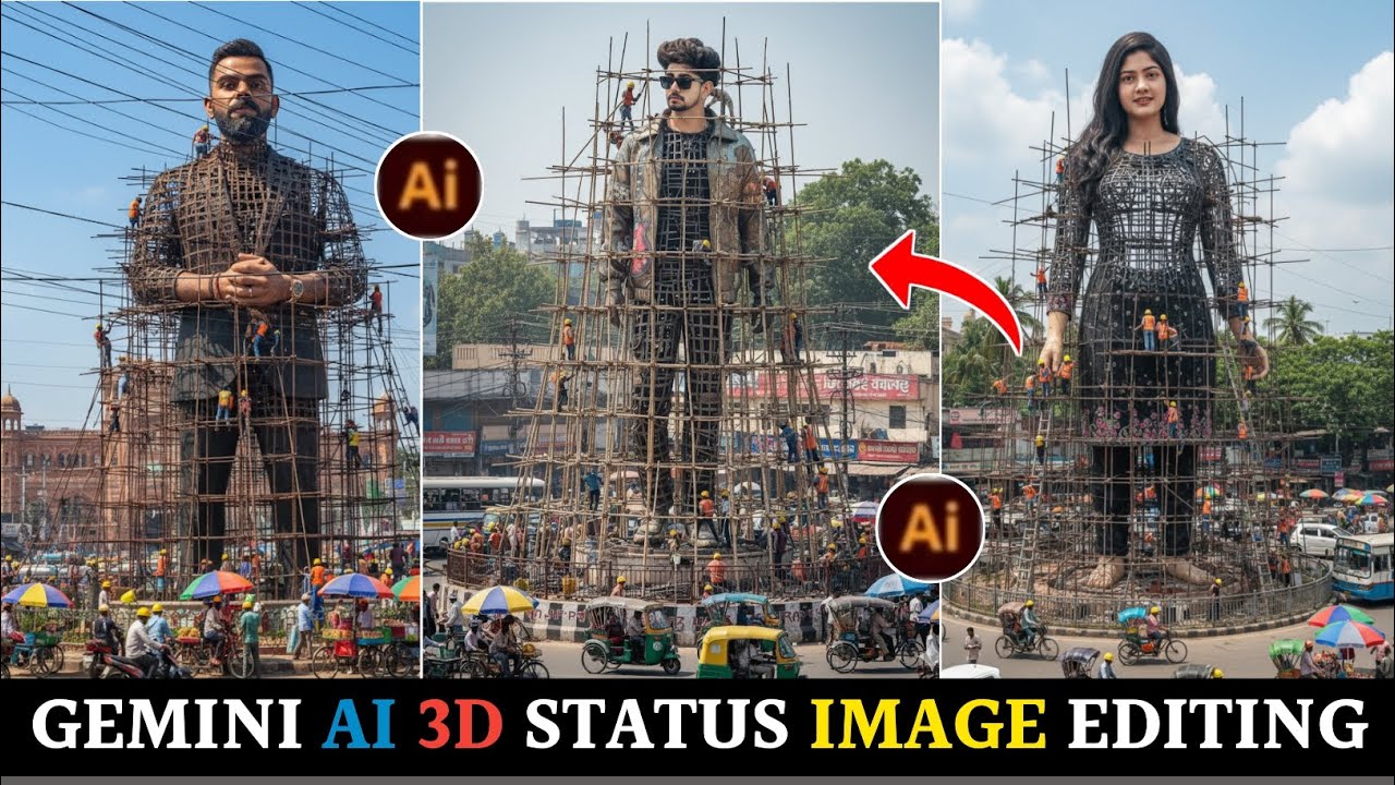 Instagram Viral Gemini Ai 3D Statue Image Generate prompt | Viral 3D Model Photo Editing Prompt 