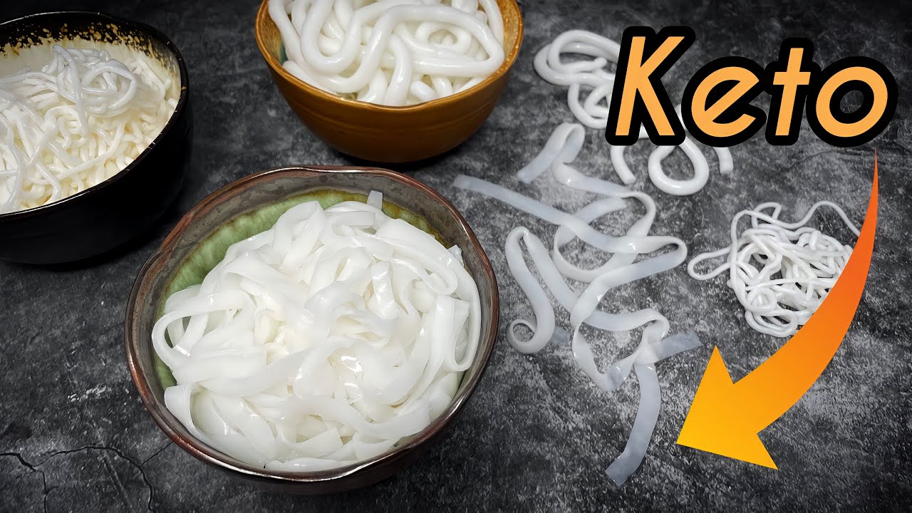 🍜Приготовьте кето-удон и плоскую лапшу без риса ~ 2 обновлённых рецепта | Используйте эти методы ...