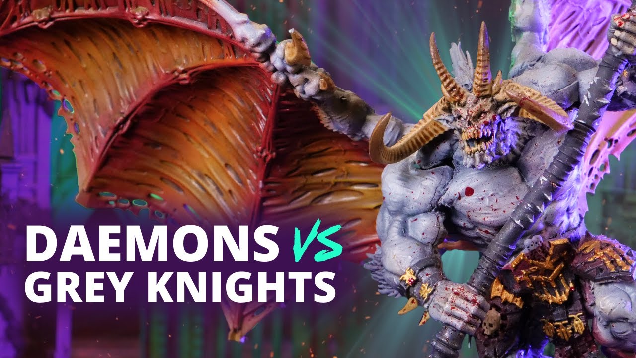 Chaos Daemons vs Grey Knights  - A 10th Edition Warhammer 40k Battle Report