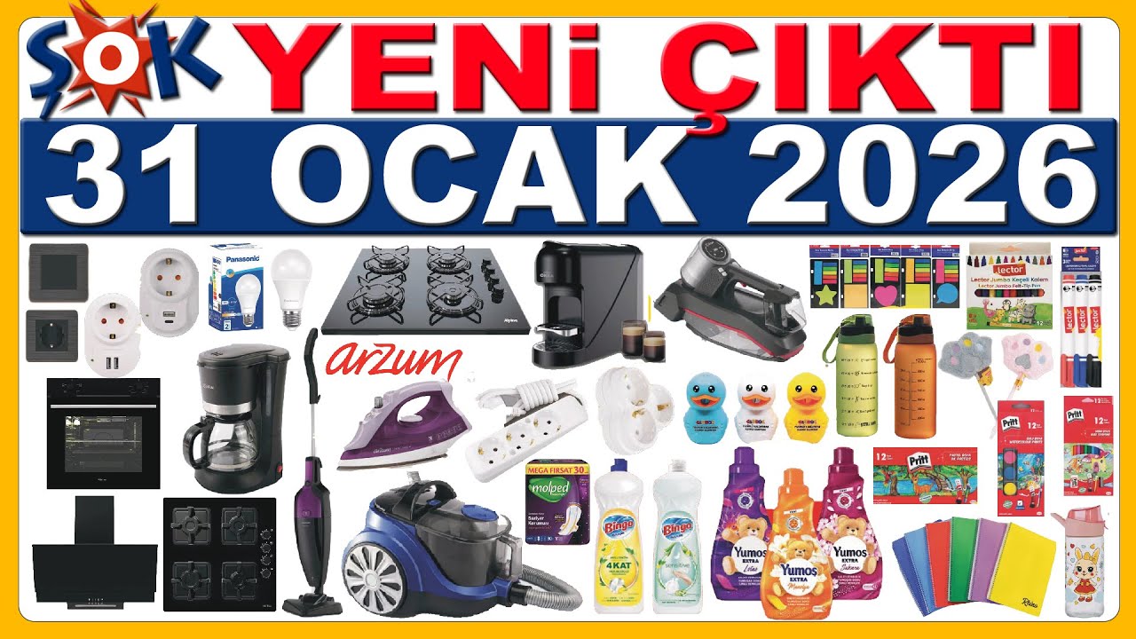 ŞOK 31 OCAK 2026 |→ ÇEYİZLİK ÜRÜNLER AKTÜEL | ŞOK OKUL KIRTASİYE ÜRÜNLERİ | ŞOK MARKET İNDİRİMLERİ