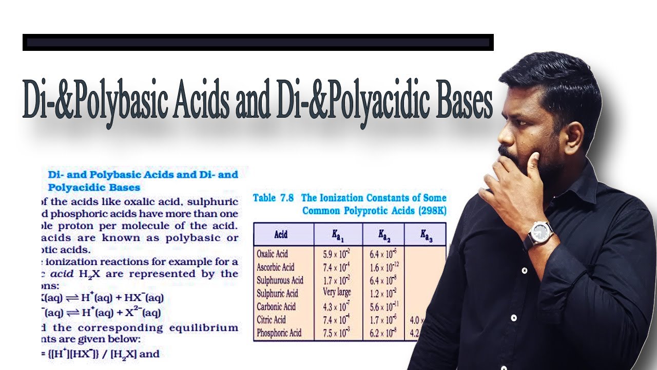 18.Di & Polybasic Acids  and Di & Polyacidic bases | Concept for NEET | JEE | CBSE Class 11 | Tamil