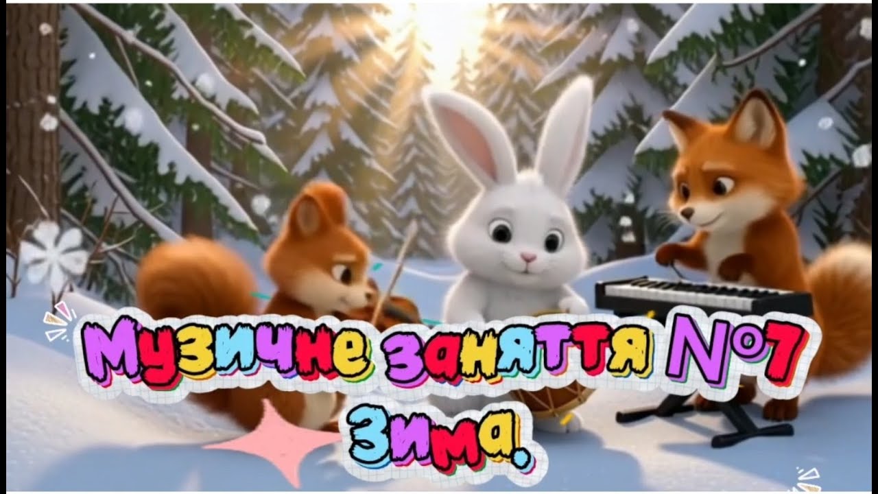 Музичне заняття № 7.  Зима.