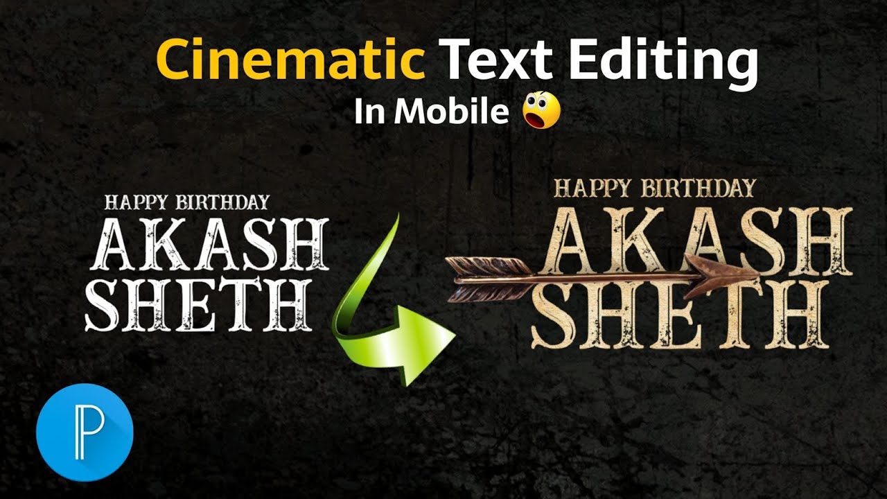 How To Make CINEMATIC Text Editing In Mobile - Sopan Creation