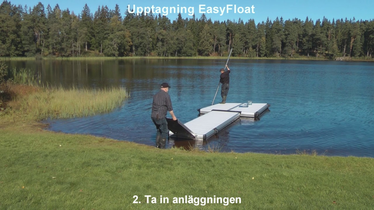 EasyFloat® - Så tar du upp en flytbrygga inför vintern (steg-för-steg-guide)