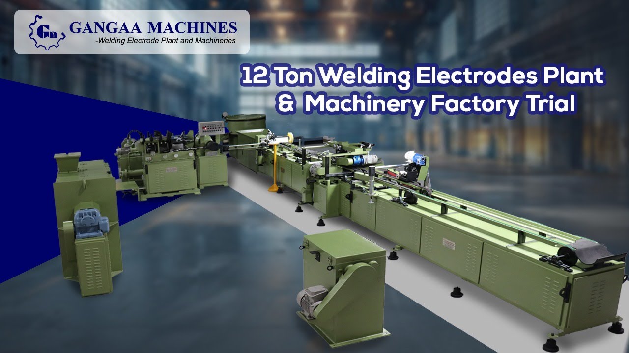 12 Ton Welding Electrodes Plant & Machinery Factory Trial | Gangaa Machines