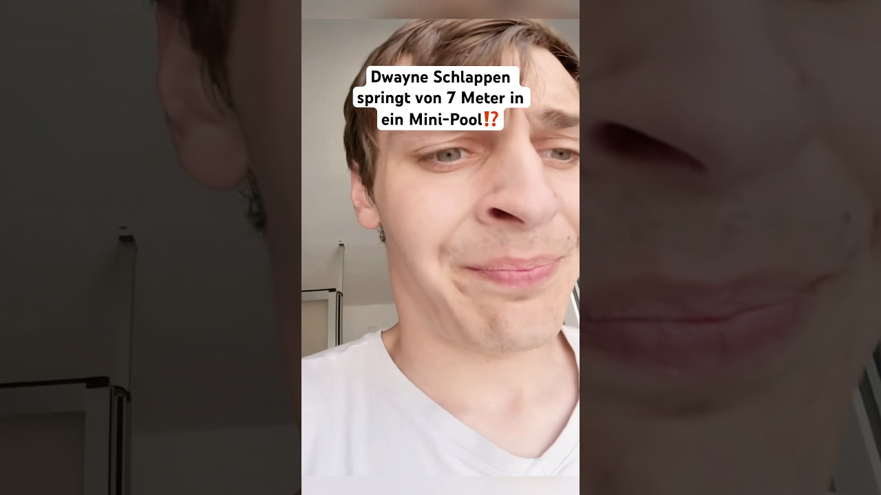 Dwayne springt von 7 Meter in Mini-Pool😮⁉️ #freerunningschlappen #jump #parkour