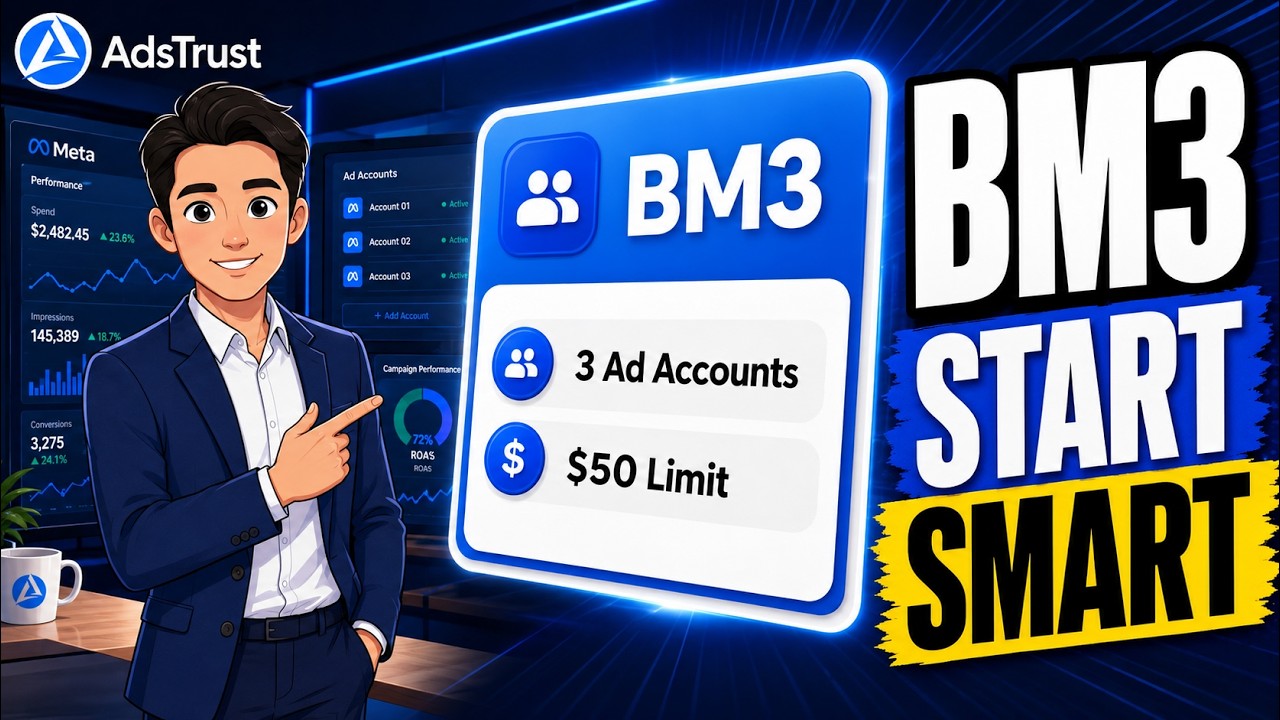 Facebook BM3 Explained: 1 Business Manager, 3 Ad Accounts, $50 Limits