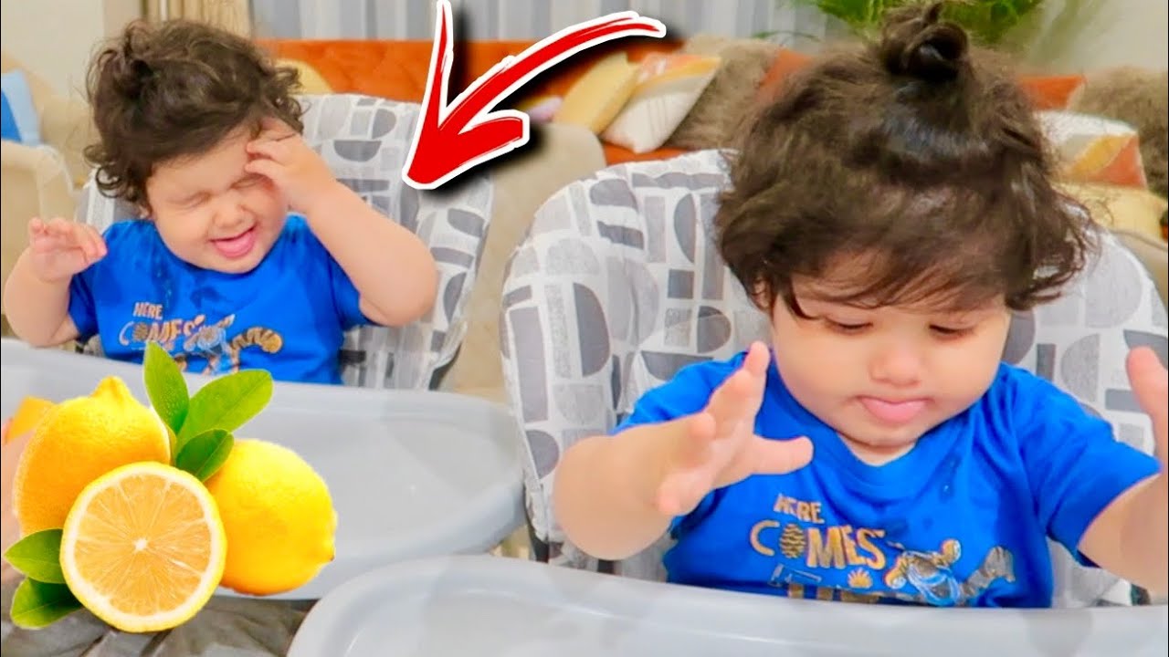 التوأم يجربو الليمون 🍋لاول مرة | ردة فعلهم😰