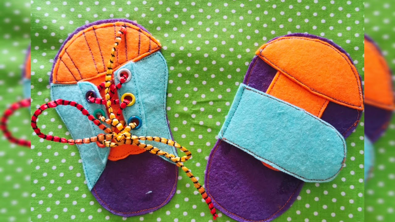 Tuto chaussures feutrine Quiet Book facile