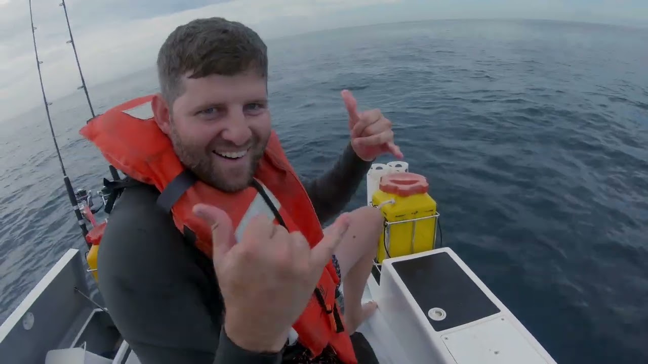 Deep fishing for game fish on a Jetski